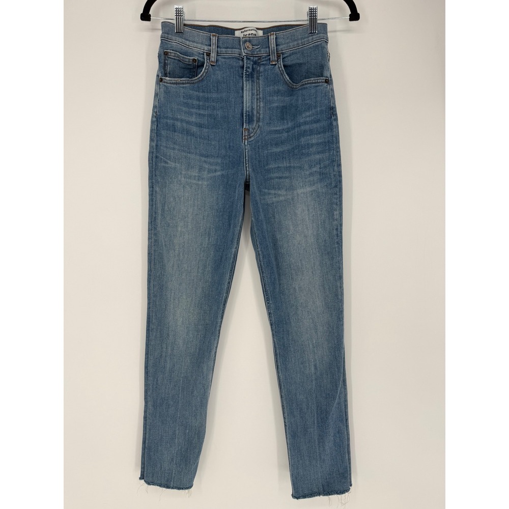 REFORMATION JEANS AUDREY HIGH STRAIGHT JEAN SIZE 27 MEDIUM‎ WASH DENIM